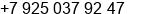 Mobile number of Ms. Sabi Berkant at Moscow