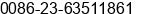 Phone number of Ms. Ella Liang at CHONGQING