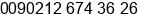Phone number of Ms. Zeynep Dal at I