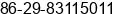 Phone number of Mrs. Jasmine Zhang at xi'an